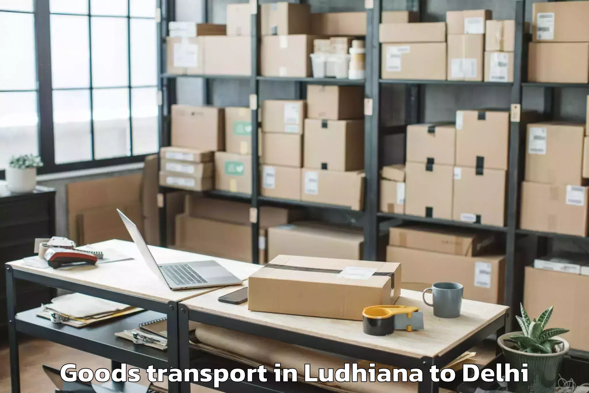 Quality Ludhiana to Jhilmil Goods Transport